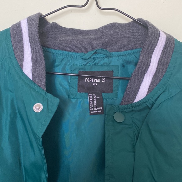 Forest Green Varsity Jacket Size XL - Picture 2 of 5